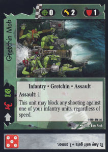 Gretchin Mob. An Ork card from the Warhammer 40k CCG.