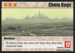 Chem Bogs. One of the sector cards from the Warhammer 40k CCG.